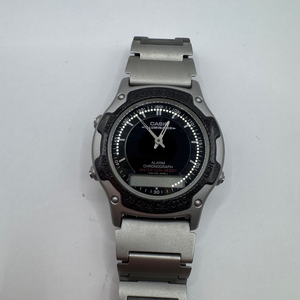 Casio Black and Silver Men's Watch - Picture 2 of 5